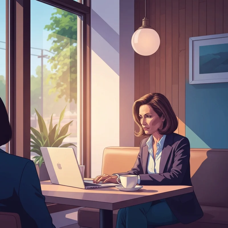 A young professional enjoying a quiet workspace at a Starbucks Tyler TX alternative after the recent closures.