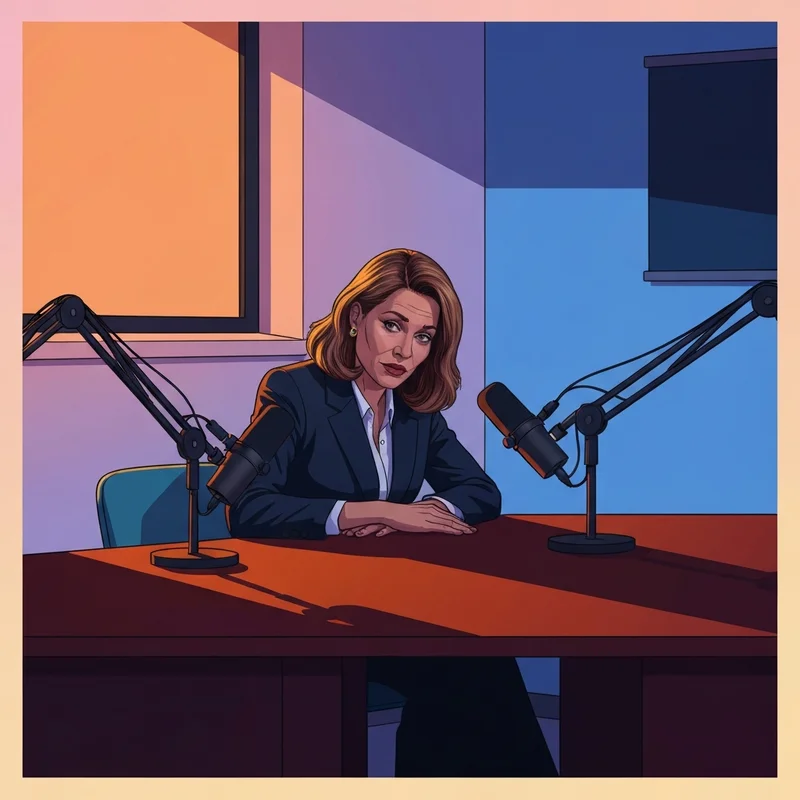 A powerful leader reflecting on her journey during the Diary of a CEO Kamala Harris interview.