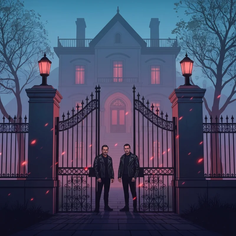 A mysterious gothic mansion at night representing the vampire diaries 2026 rumors and the return of the Salvatore brothers.