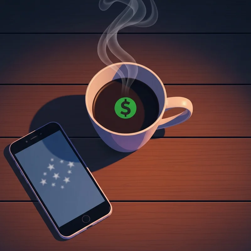 A close up of a coffee cup next to a phone searching for the connection between starbucks to the star of david.