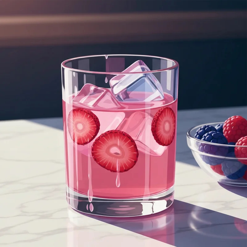 A vibrant pink beverage showing a starbucks strawberry acai refresher recipe being served in a high-vibe setting.