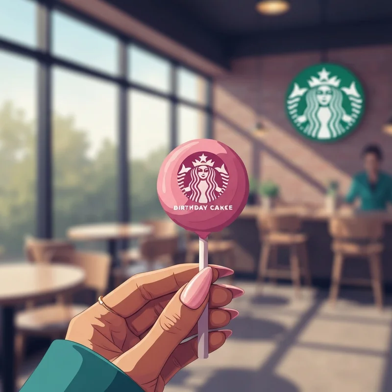 Close-up of a pink Starbucks cake pop illustrating the starbucks cake pops price value in a lifestyle setting.