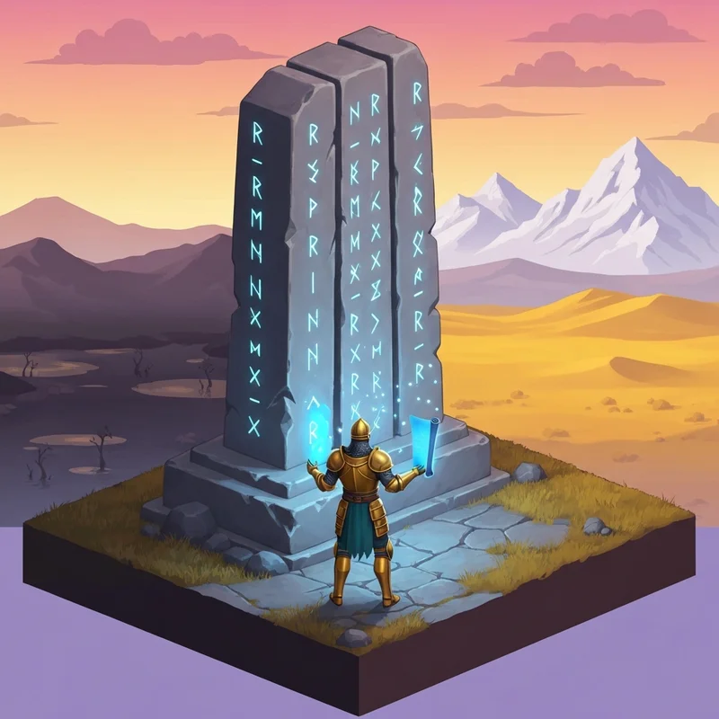 A cinematic representation of the diary osrs achievement system featuring a legendary adventurer and a magical map of Gielinor.