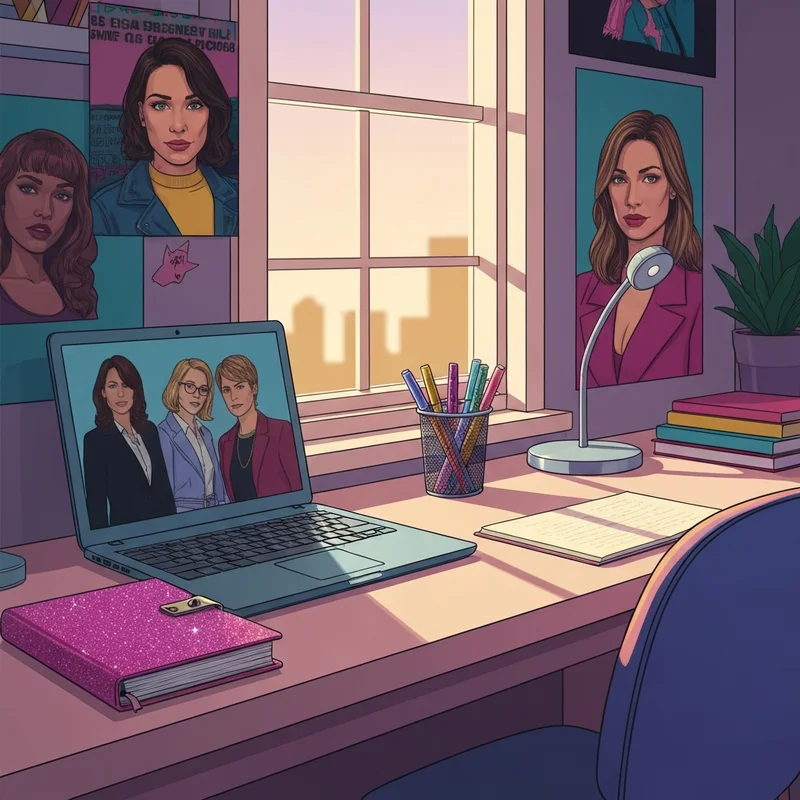 A nostalgic 2010s bedroom setting representing the world of the dear dumb diary the movie cast.