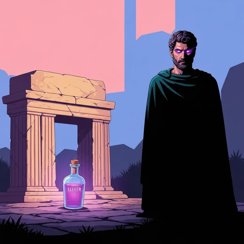 The psychic immortal silas vampire diaries standing in an ancient tomb with glowing eyes.