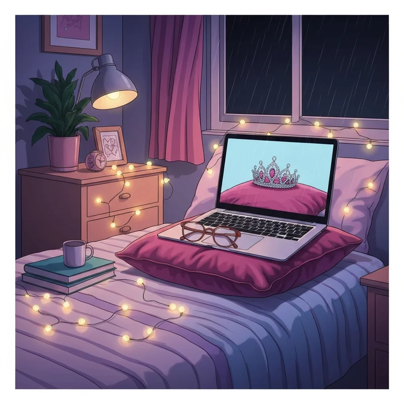 A cozy bedroom setup for someone looking for where to watch the princess diaries.