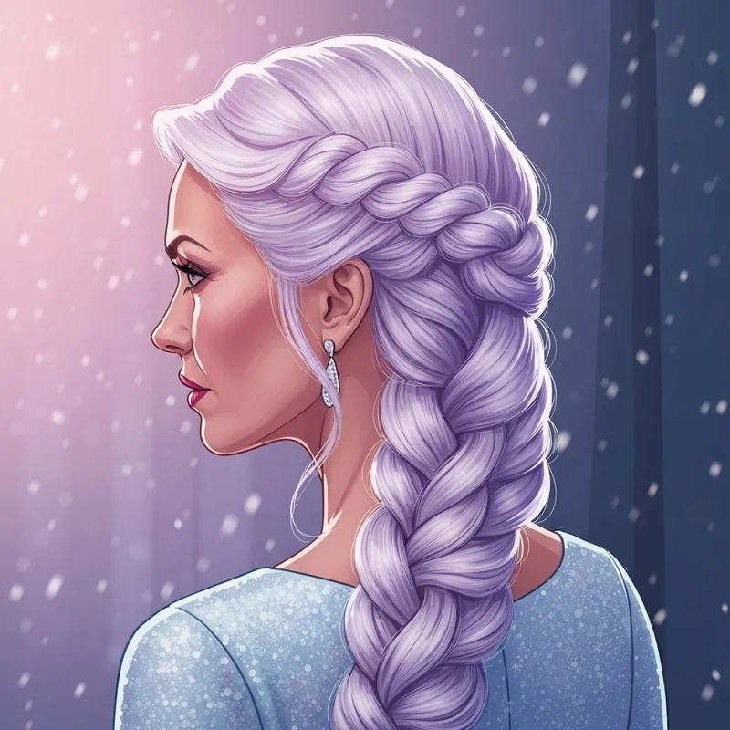 A professional woman with a perfectly executed frozen elsa braid showcasing volume and confidence.