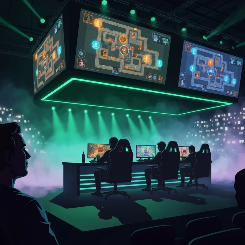A high-stakes CDL match atmosphere at a Major event with pro players on stage and tactical displays.