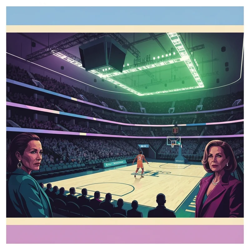 A high-energy basketball arena scene during a celtics vs kings matchup, showing fans cheering.