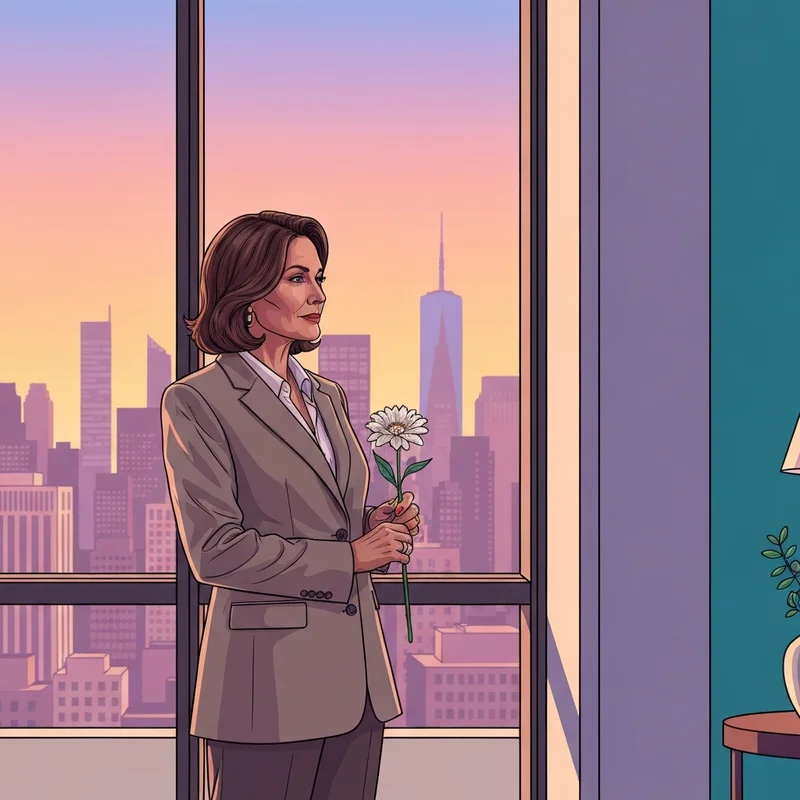 A woman reflecting on her future following the news of the Danielle Bernstein breakup.