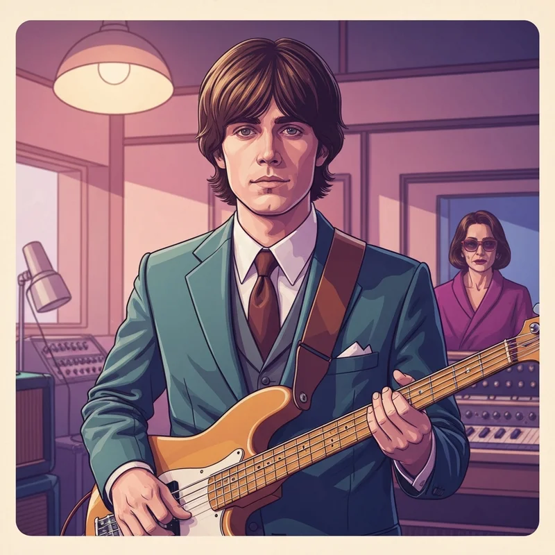 A cinematic depiction of Paul Mescal preparing for his role as Paul McCartney in the Beatles biopic.