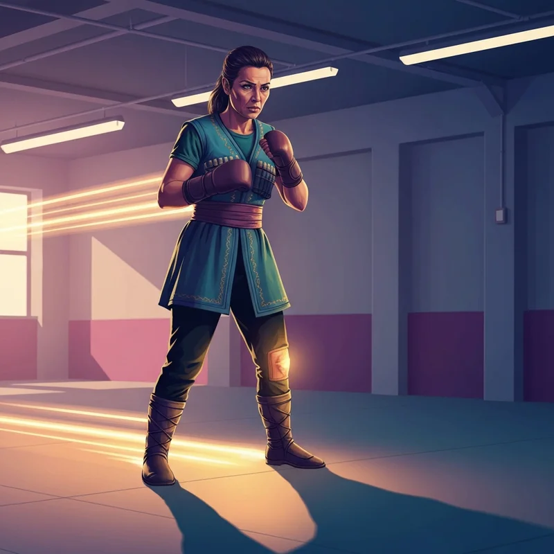 A cinematic portrayal of rafael fiziev showcasing his technical mastery and resilience during his UFC 325 comeback journey.