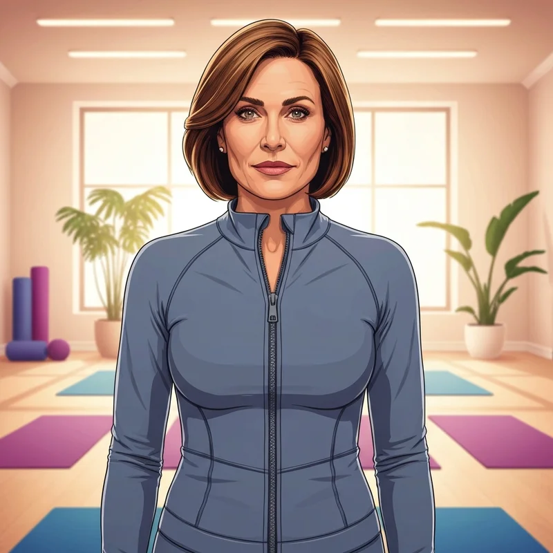 A woman wearing a high-performance bra with front zip in a modern gym setting.