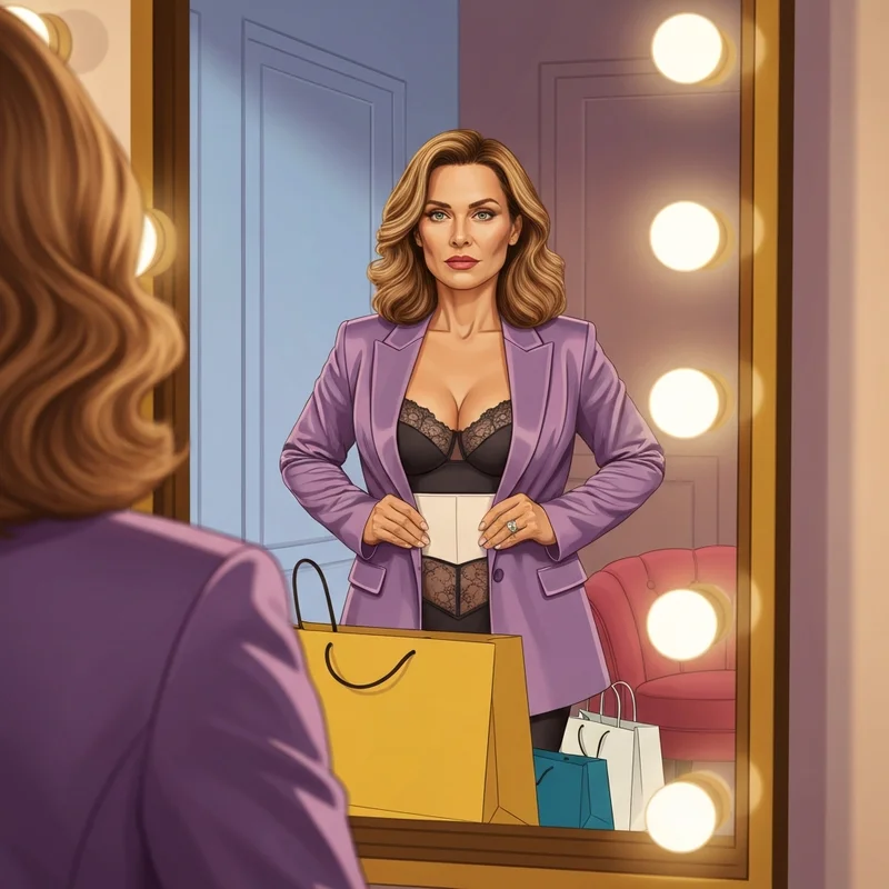 A woman celebrating her confidence and silhouette while wearing a high-quality bra for women push up.