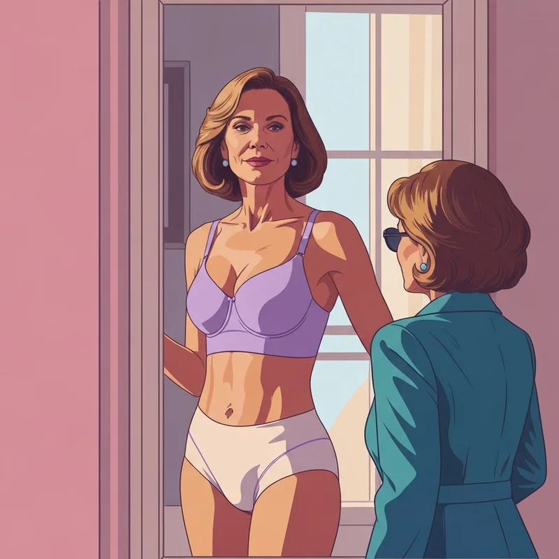 A confident woman in her 50s finding the best bra for lift to reclaim her silhouette.