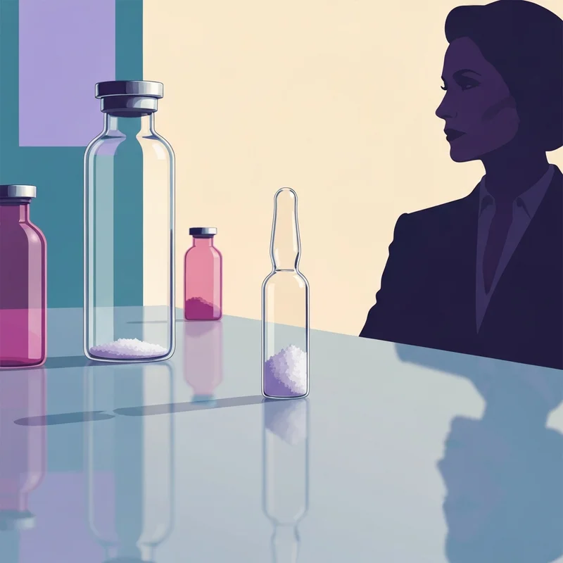 A close-up of a medical vial illustrating what is in botox for a cosmetic treatment.