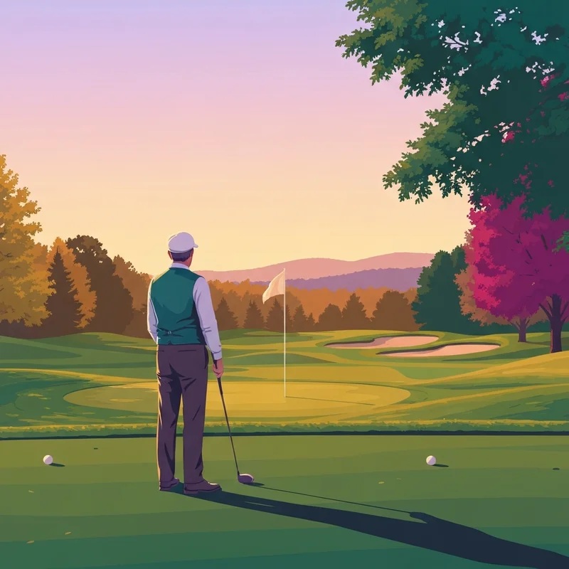 A peaceful morning view of the fairways at Den Brae Golf Course in Sanbornton NH.