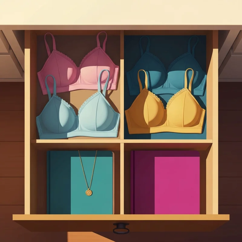 A collection of comfortable cotton garments explaining what is a training bra for parents and children.