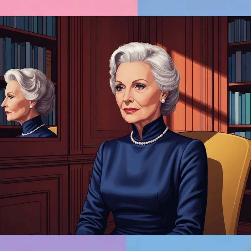 A sophisticated portrait representing the grace and career longevity found in the Constance Towers biography.
