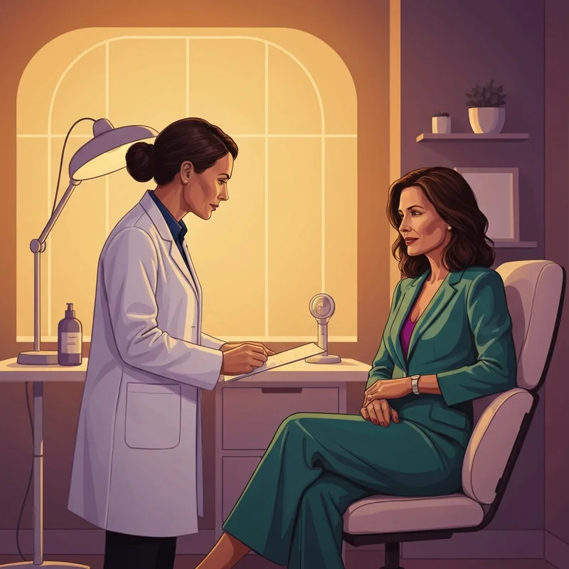 A professional consultation for botox cosmetic in a luxury medical spa setting.