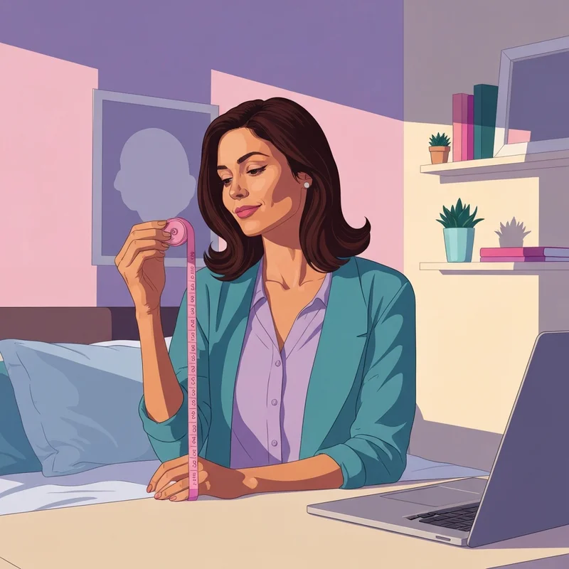 A young woman in her bedroom learning about victoria secret bra sizing for a confident fit.