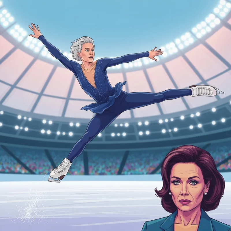 Ilia Malinin performing a historic quadruple jump at a major international skating competition.