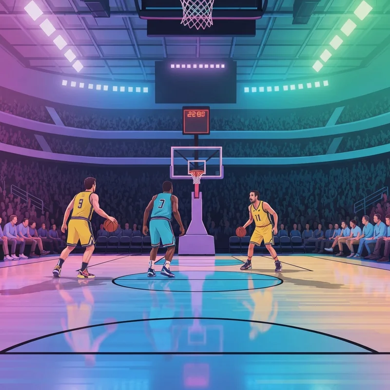 A high-intensity basketball arena scene representing the timberwolves vs grizzlies 2026 matchup.