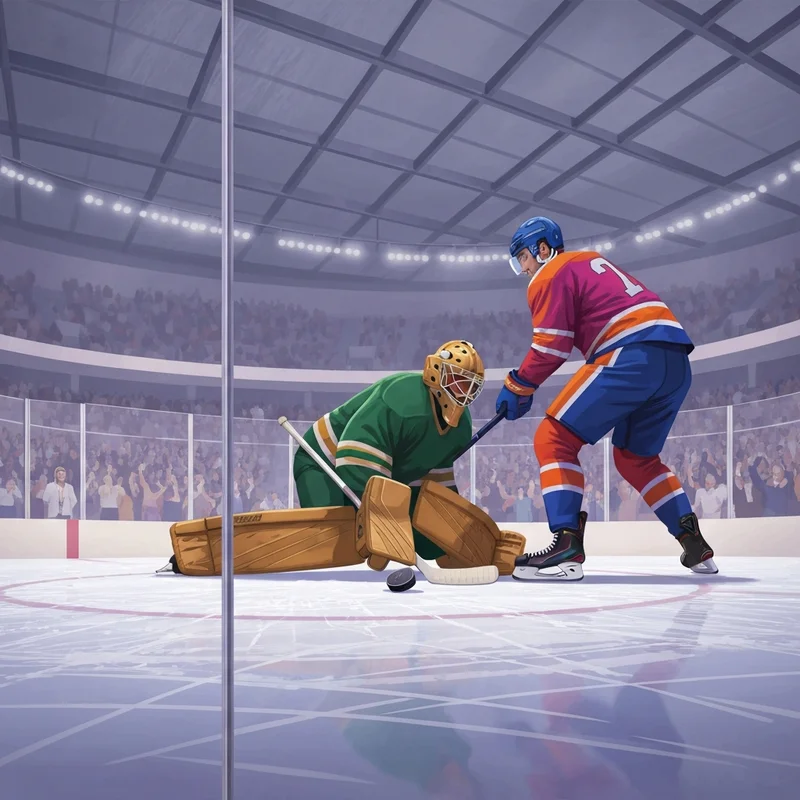 The intense wild vs oilers game on January 31 2026 featuring a goalie making a save.