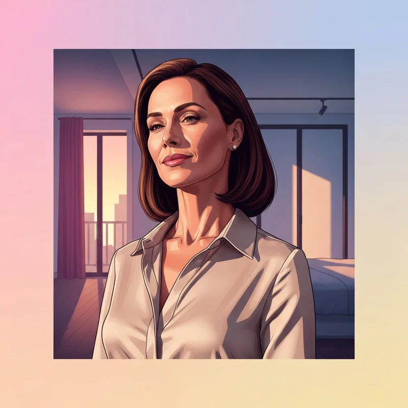 A woman showcasing a snatched jawline after masseter muscle botox treatment.