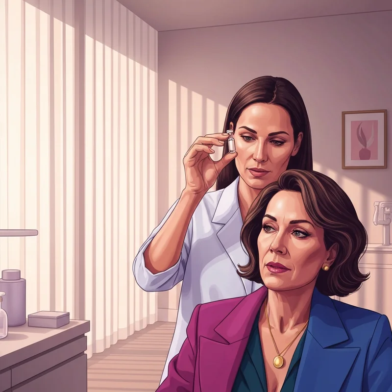 A professional setting for a preventative botox treatment featuring high-end clinical equipment.