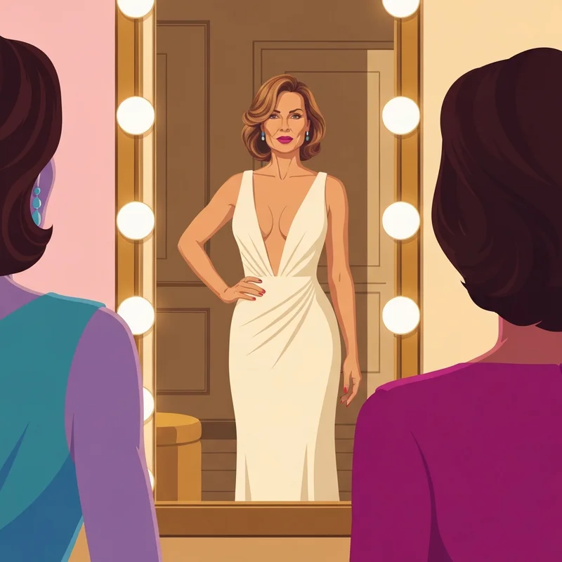 A woman wearing an elegant gown supported by a strapless plunge bra for a flawless look.