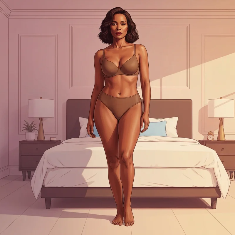 A woman showcasing the best bodysuit shapewear for a smooth and confident silhouette.