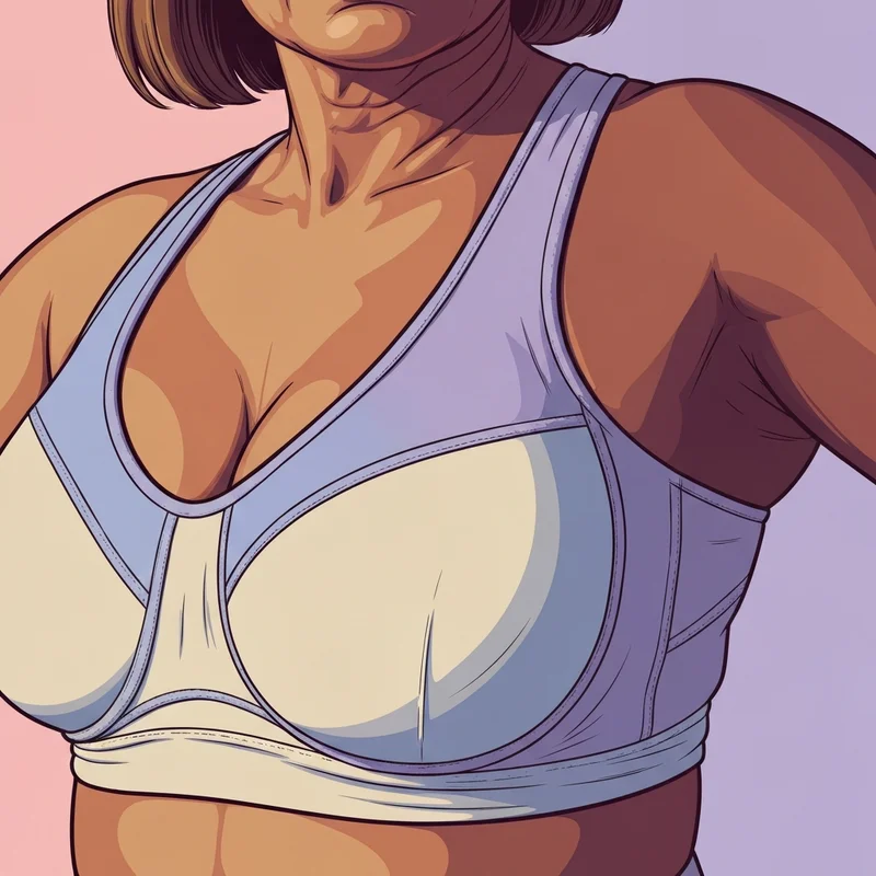 A high-performance sports bra for large chest designed for high-impact activities.