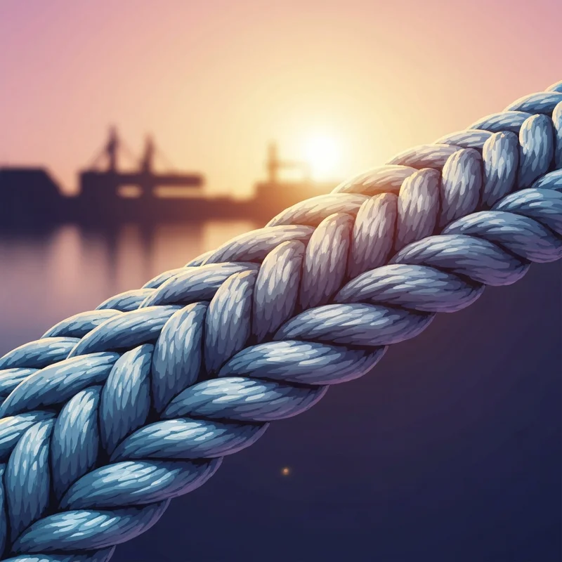 Close-up of a high-performance diamond braid showing the intricate interlocked weave pattern used for fishing and industrial load security.