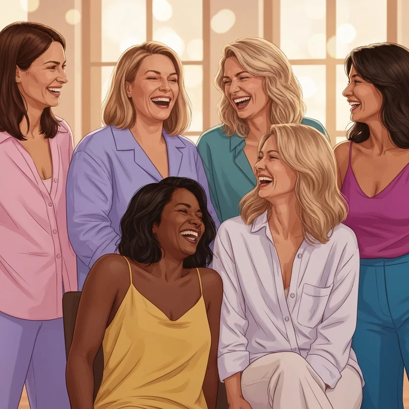 A group of confident women embracing a comfort-first lifestyle, proving that will not wearing a bra cause sagging is a myth.