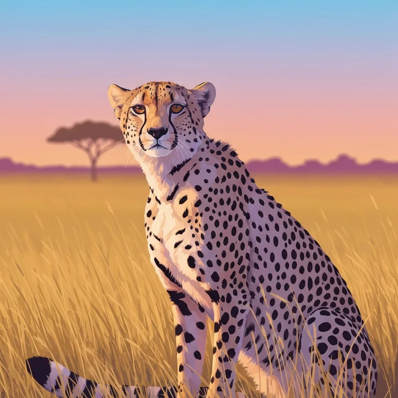 A peaceful cheetah in the wild, illustrating the question are cheetahs friendly and their unique social behavior.