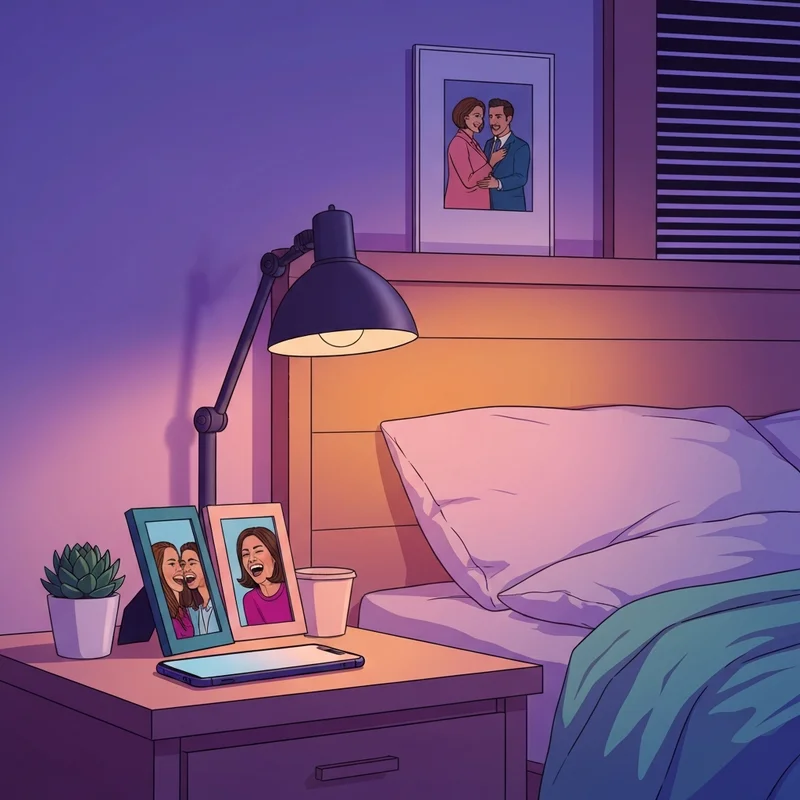 A cozy bedroom scene reflecting the warmth of sending good night messages for best friend.