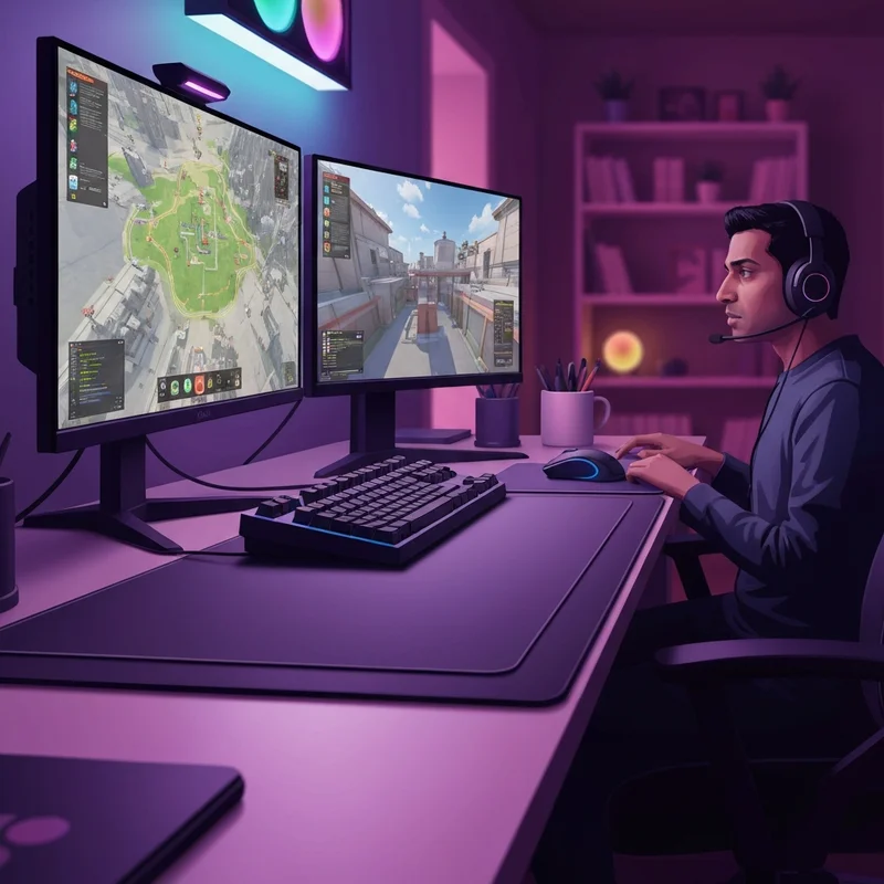 A professional PC setup designed to install bgmi pc friend sagor for high-performance gaming.