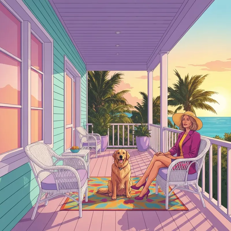 A happy golden retriever enjoying one of the many dog friendly hotels key west offers for luxury pet travel.