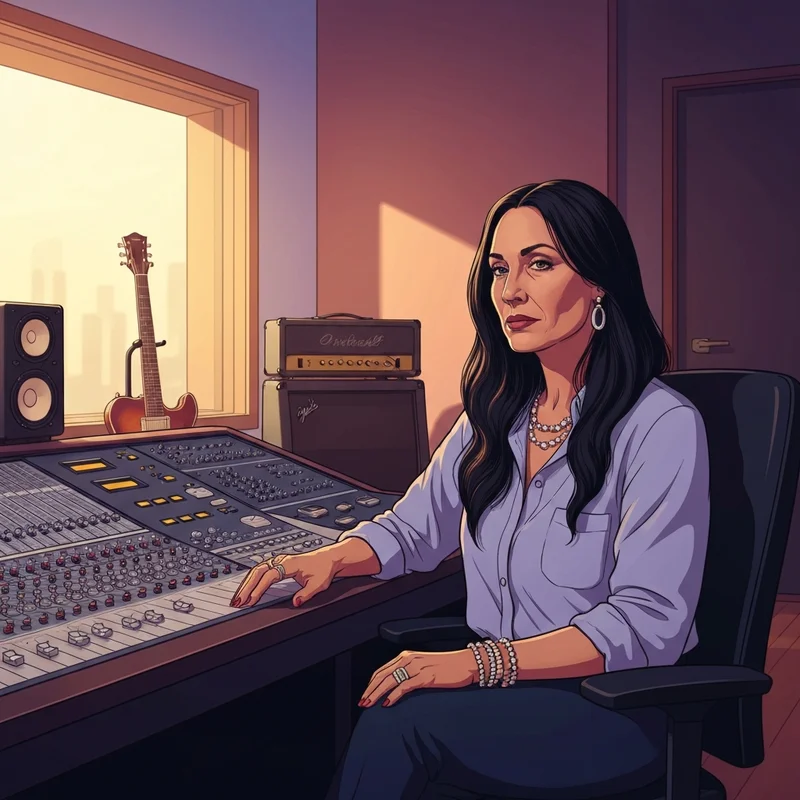 The award-winning producer Andrew Watt in a high-end recording studio environment.