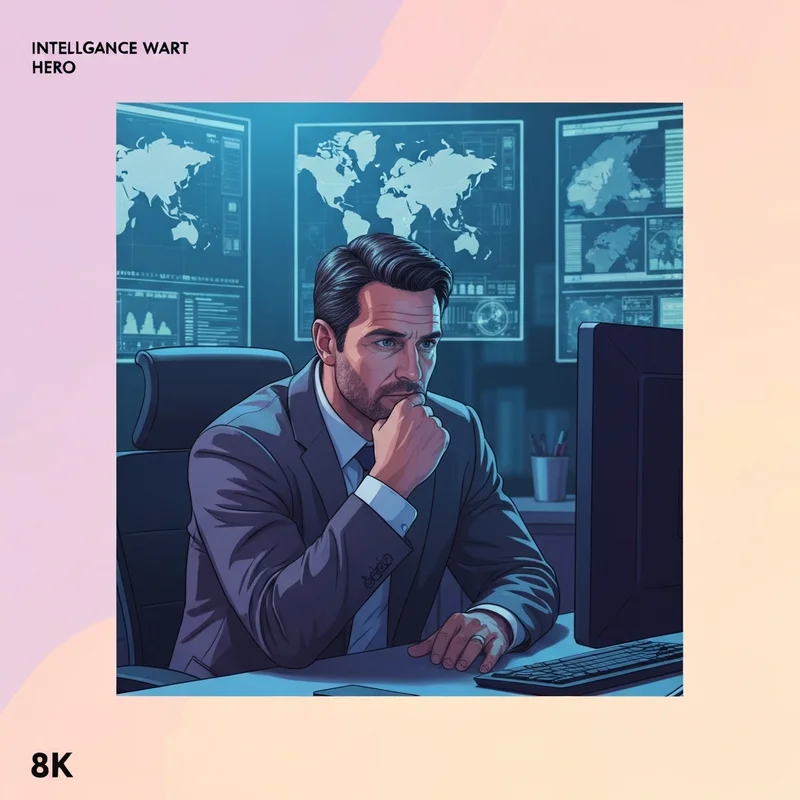 A professional analyst reflecting the Jack Ryan archetype in a high-tech war room setting.