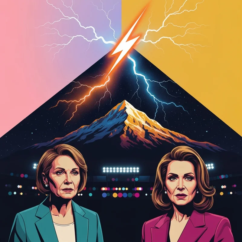 Abstract digital art representing the high-stakes thunder vs nuggets rivalry in the NBA.