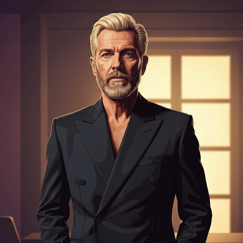 A cinematic portrait representing how old is Justin Bieber as a 31-year-old fashion icon.