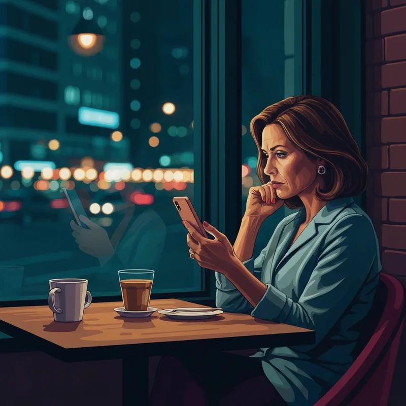 A woman feeling lonely because her friend keeps putting things off because they are busy.