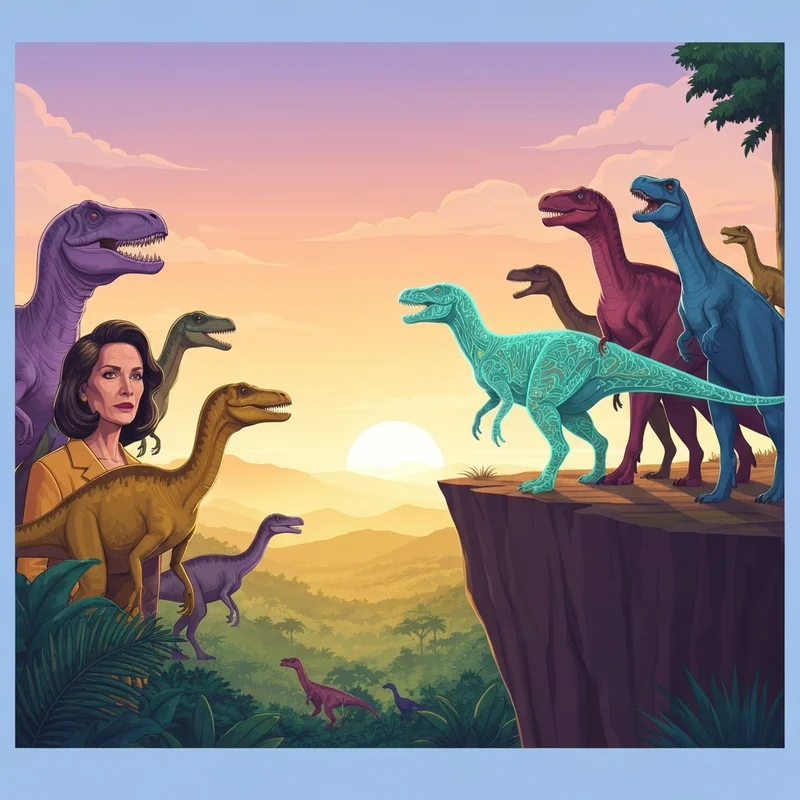A group of dinosaurs in Path of Titans showing off exclusive skins earned through the path of titans console refer a friend system.