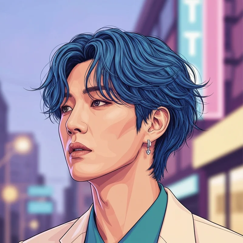 A visual guide to Han stray kids hair styles featuring various colors and textures.