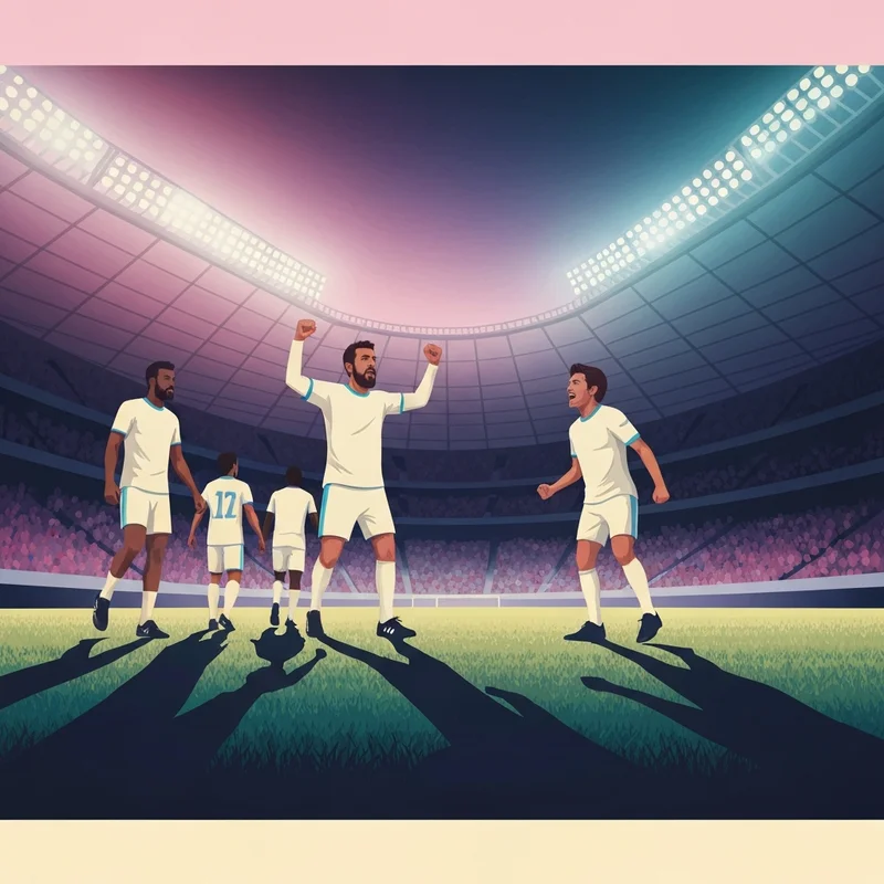 Intense action shot from the Tottenham vs man city match at night under stadium lights.