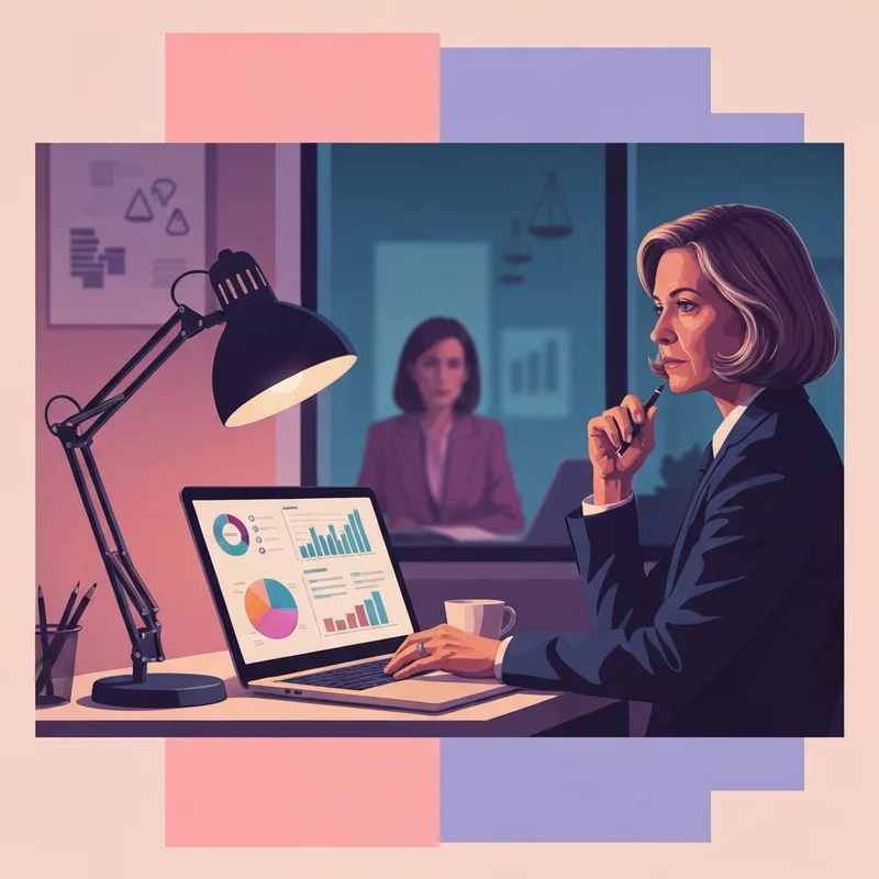 A close-up of a concerned business owner reviewing a digital contract, representing the drive social media lawsuit and agency transparency.