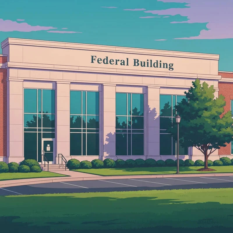 The exterior of the social security office gallatin tn on a clear day with professional landscaping.