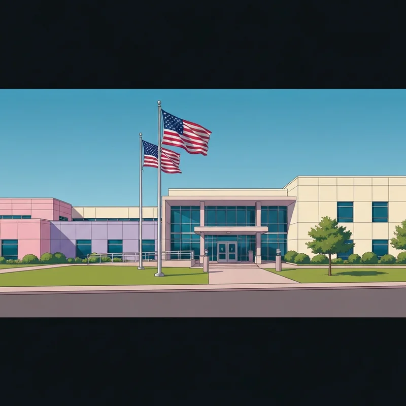 The exterior of the social security office odessa tx located on E 37th St with a clear blue West Texas sky.